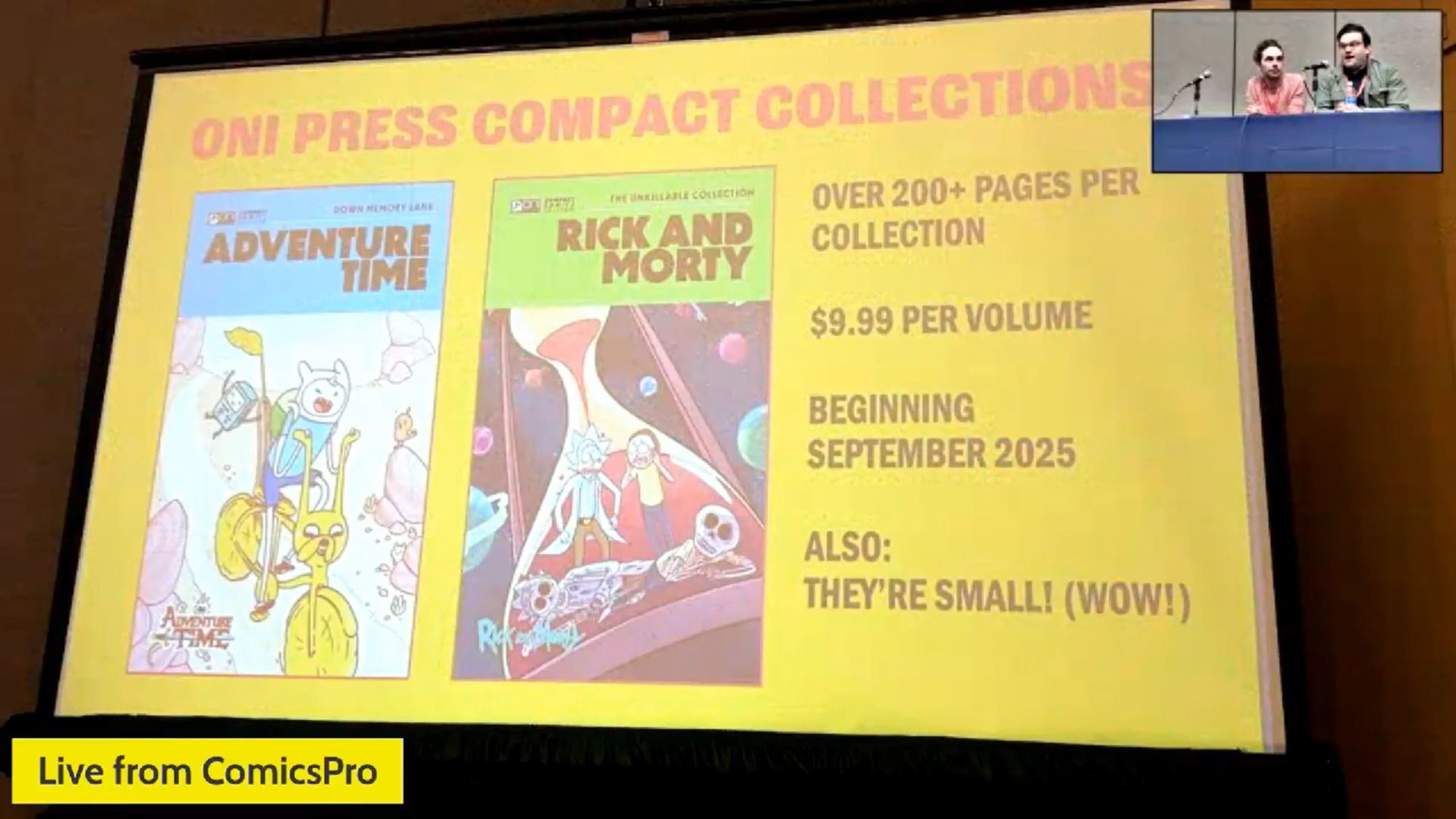Oni’s Compact Adventure Time, Rick & Morty Fit On DC Shelf