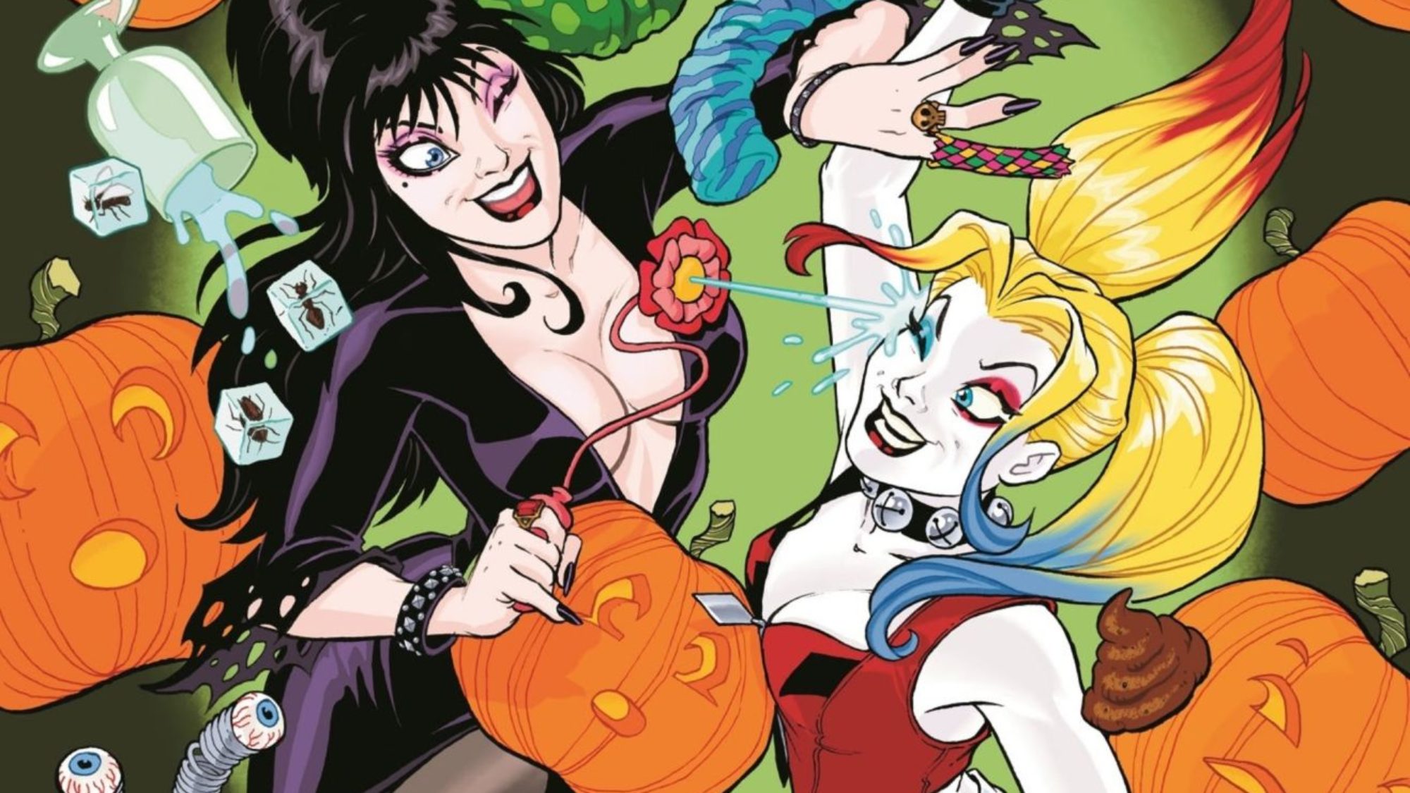Harley Quinn/Elvira Crossover Comic by Amanda Conner & Jimmy Palmiotti