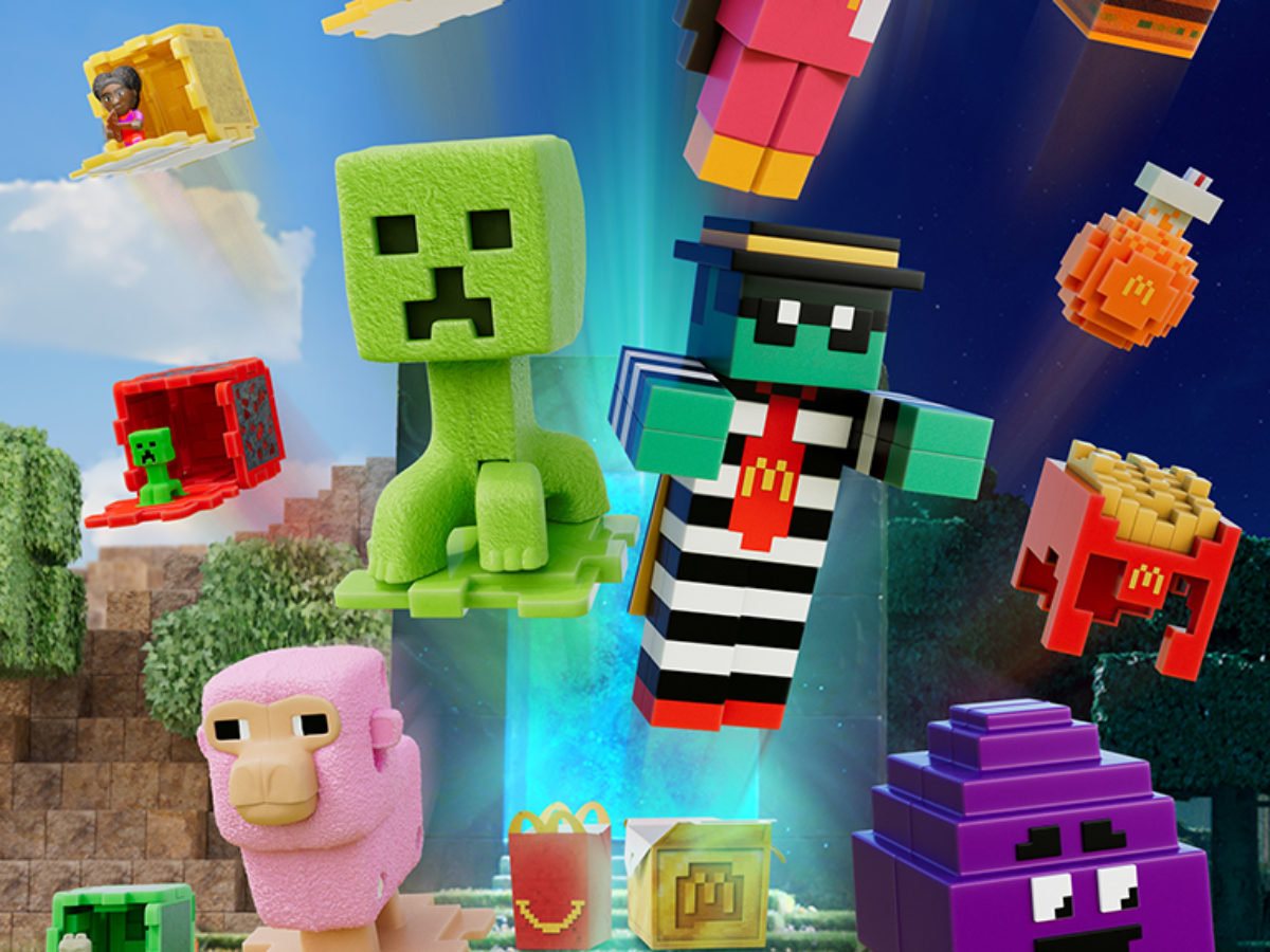 Figurine Minecraft Movie 2025 Mc Donald's Mac Do Menu Figurine canard code ok