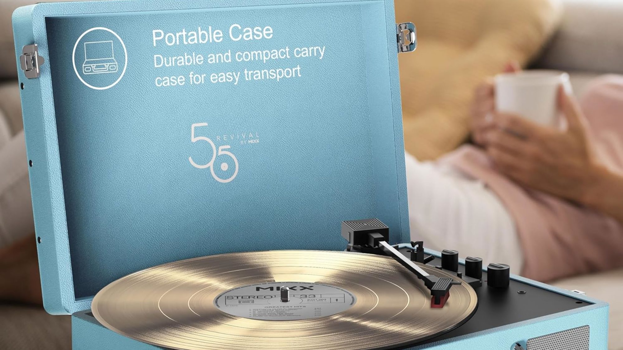 MIXX Revival 55 Vinyl Record Player Keeps Music Alive and Portable