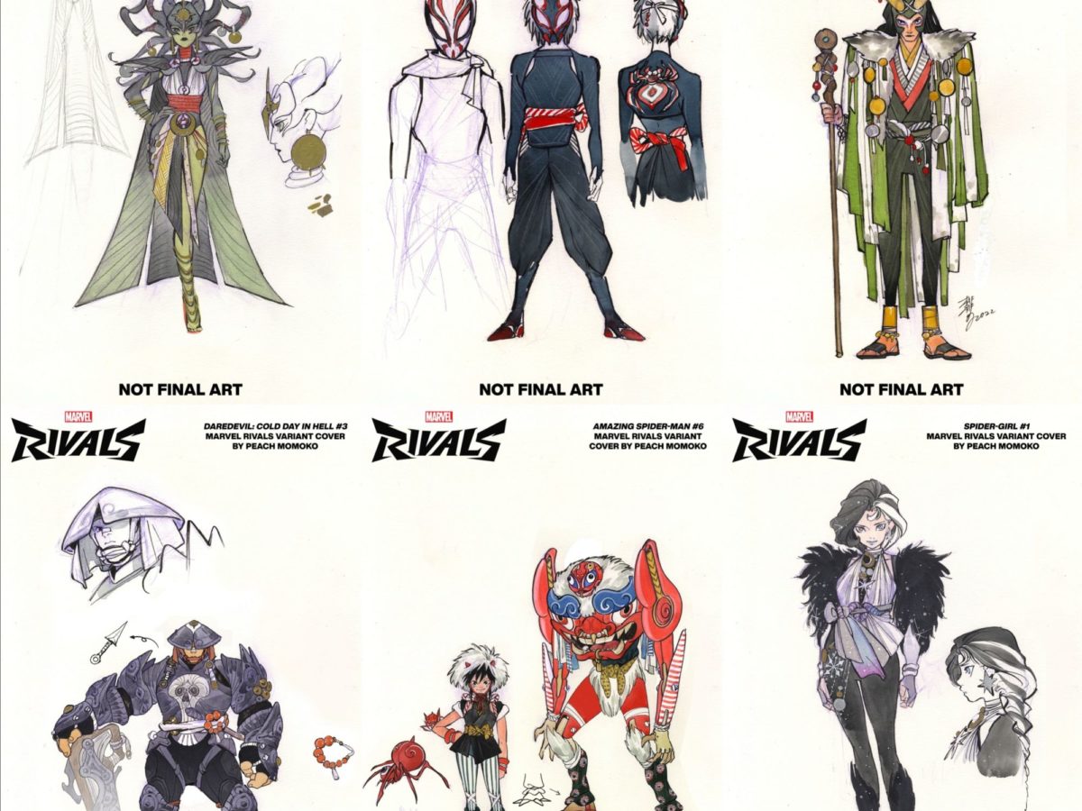 Variant Covers Feature Peach Momoko's Marvel Rivals Game Designs