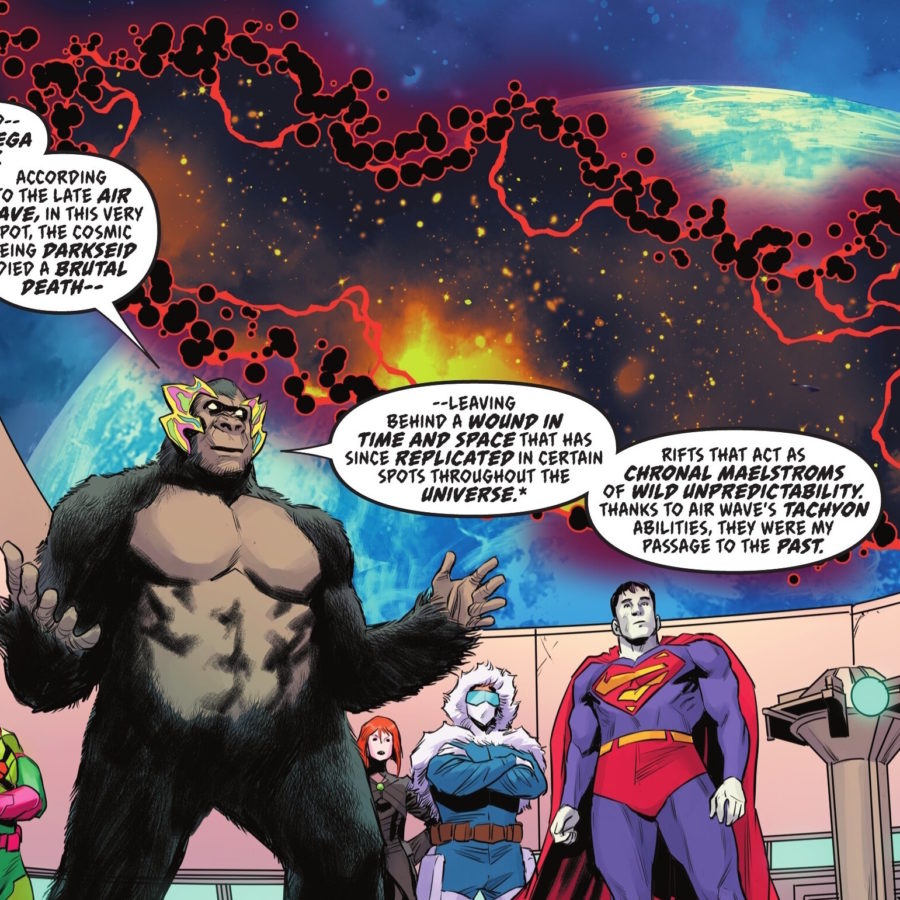 Darkseid Omega Rift In Today's Justice League, Superman & Mr Terrific