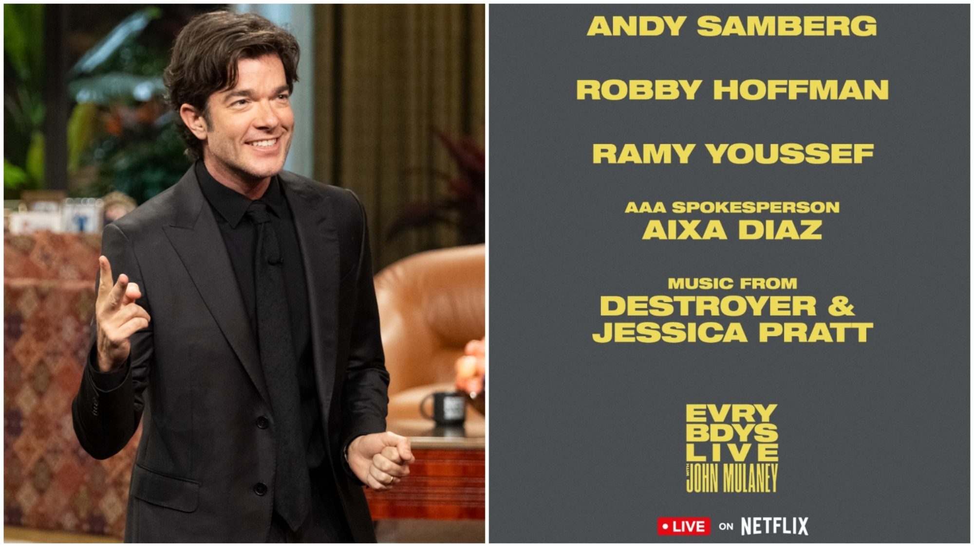 Everybody's Live with John Mulaney TONIGHT: Samberg, Hoffman & More!