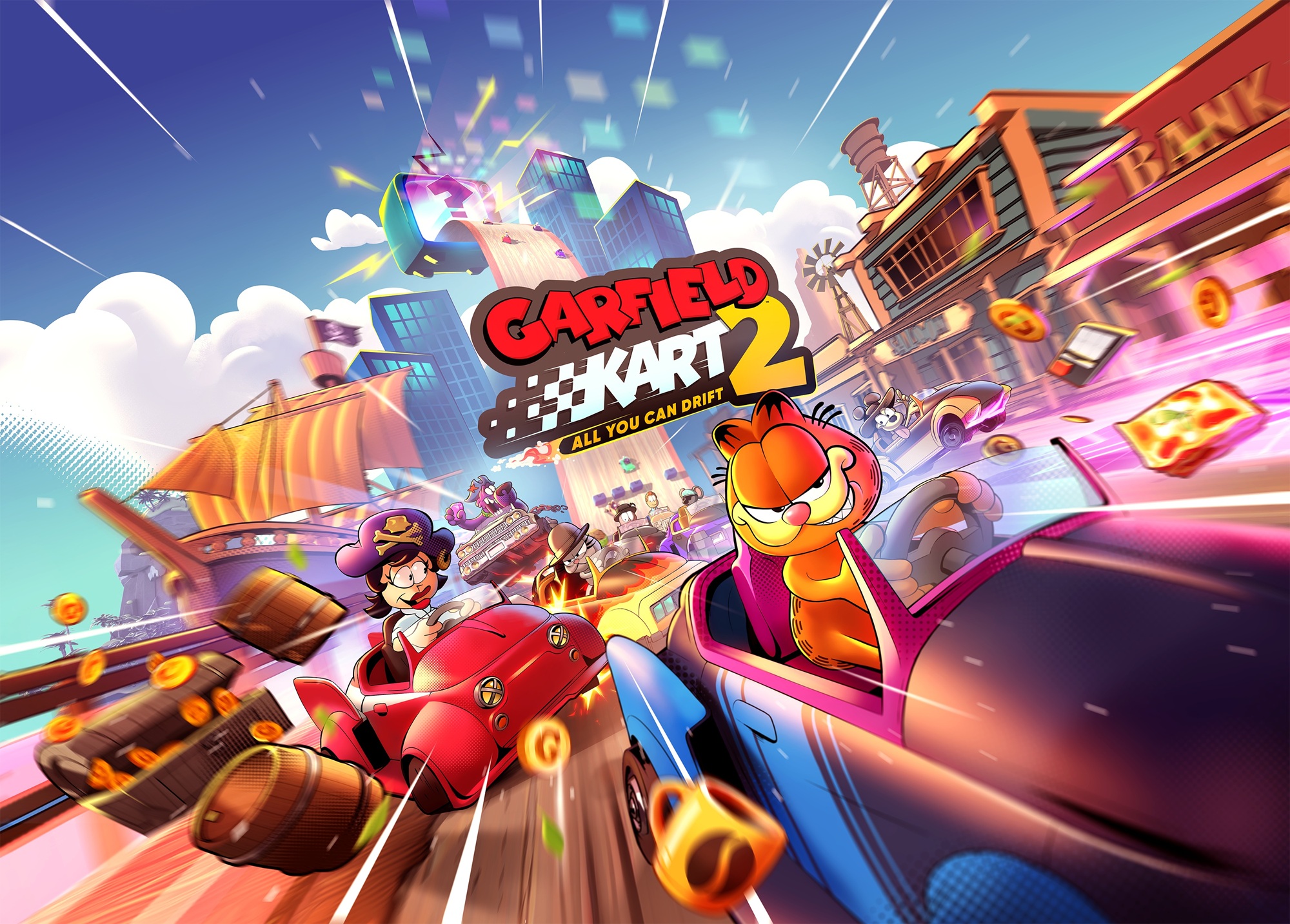 Garfield Kart 2 – All You Can Drift Finally Gets a Gameplay Trailer