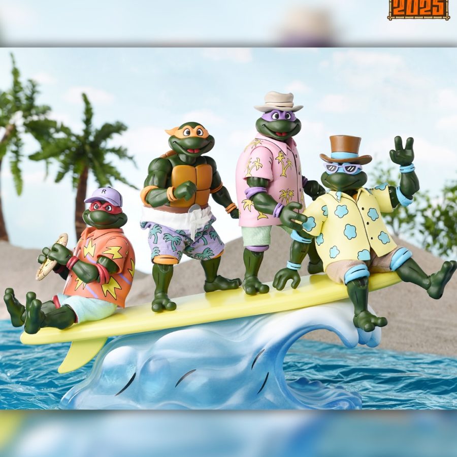 NECA Reveals Teenage Mutant Ninja Turtles Sewer Surfing Turtles 4-Pack