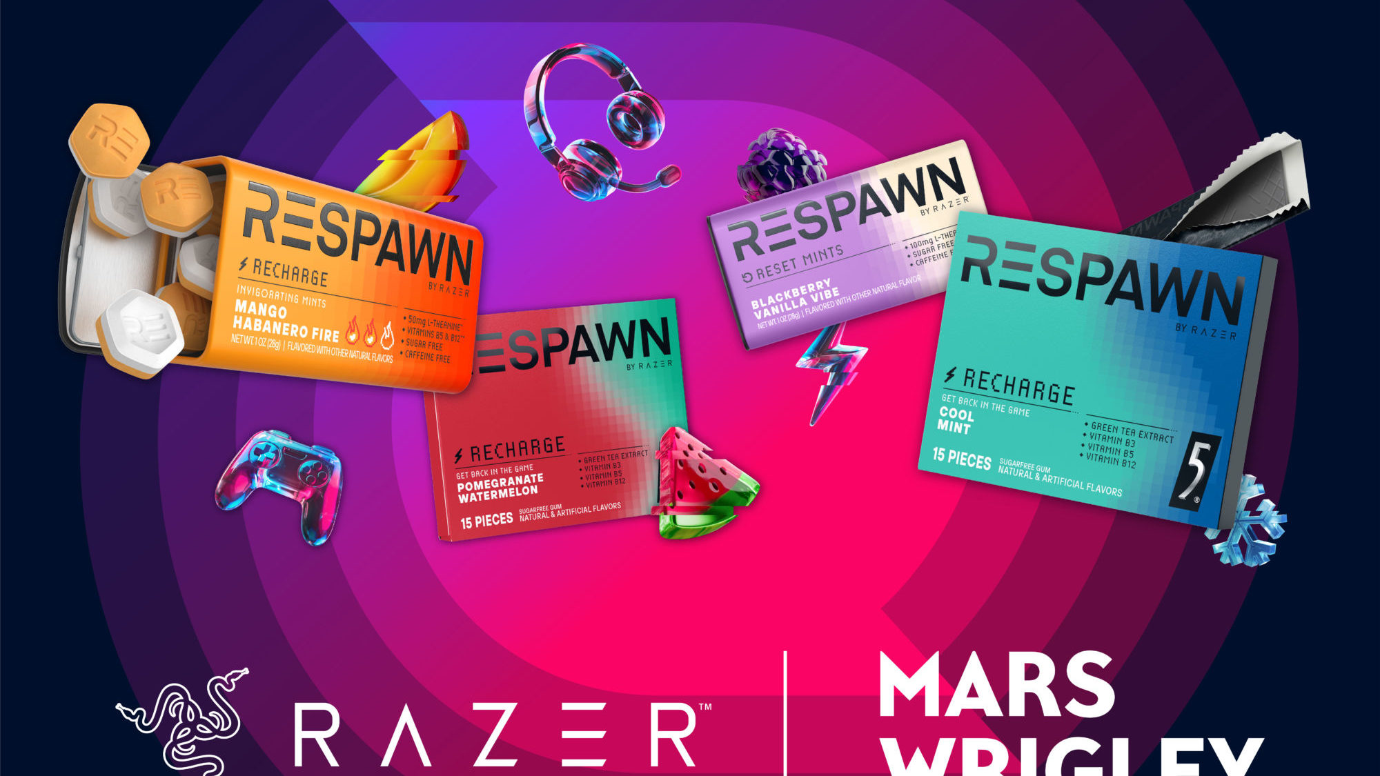 Razer Announces New Respawn Line With Mars Wrigley