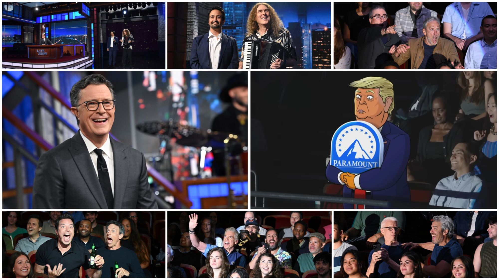 Colbert Gets All-Star Support, Jabs Paramount Over $16M Trump Deal