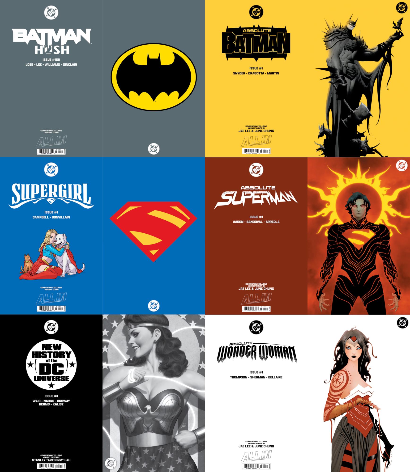 バットマン　限定プリント Absolute, H2SH Foil Variants & Merch At DC San Diego Comic