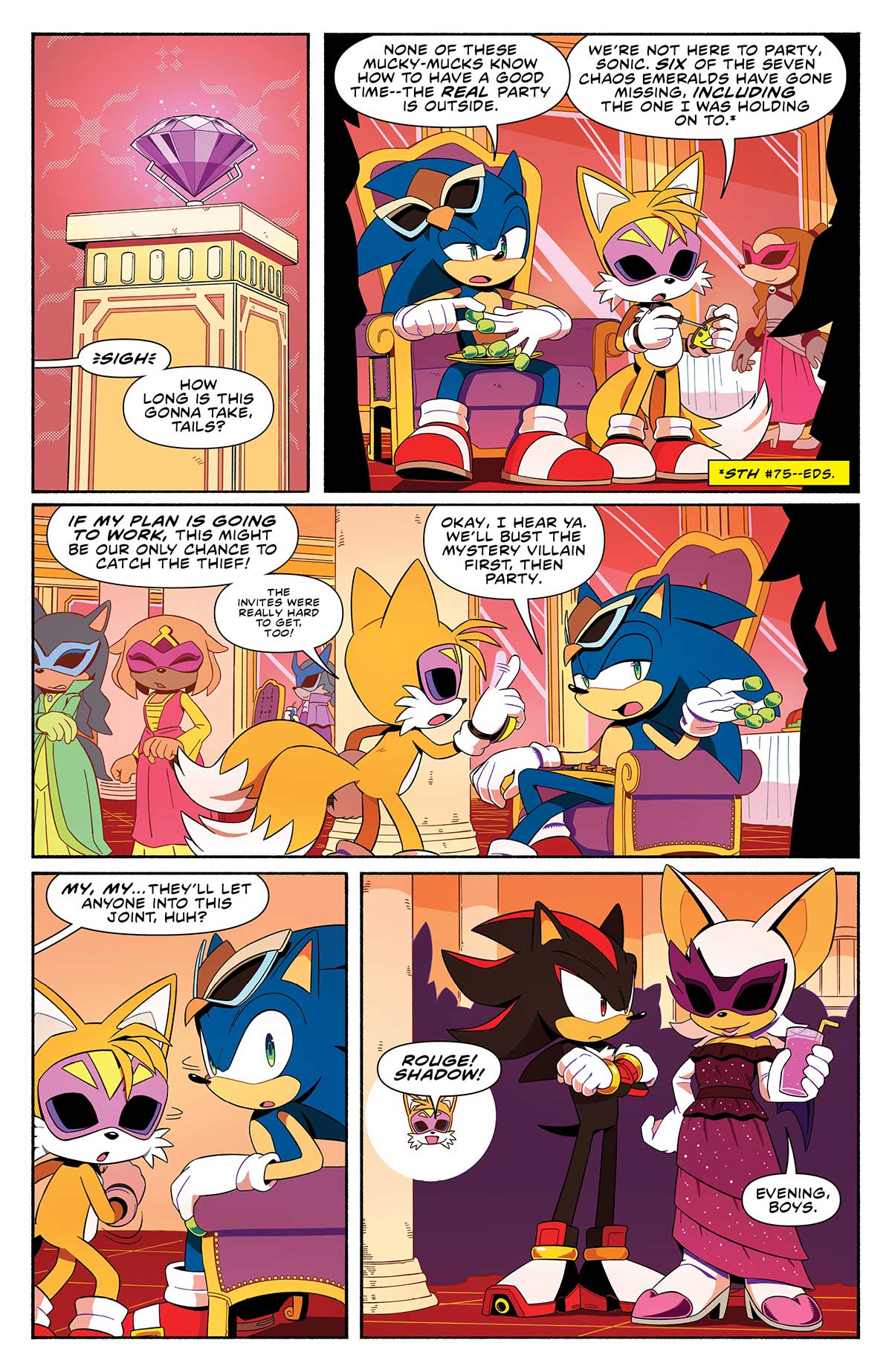 Sonic the Hedgehog #81 Preview: Emerald Heist at the Carnival