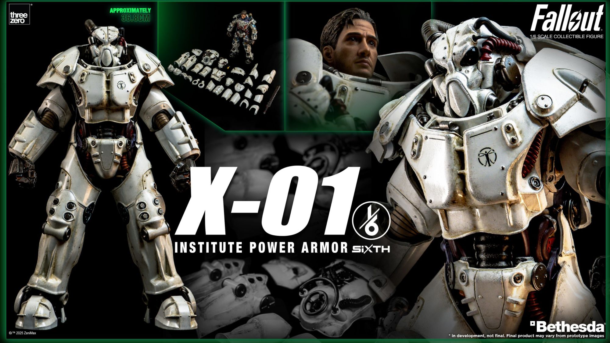 Threezero Deploys New Fallout 1/6 X-01 Institute Power Armor
