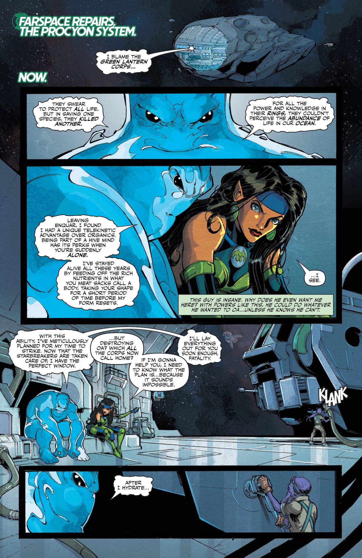 Green Lantern Corps #11 Preview: John's Awkward Space Reunion