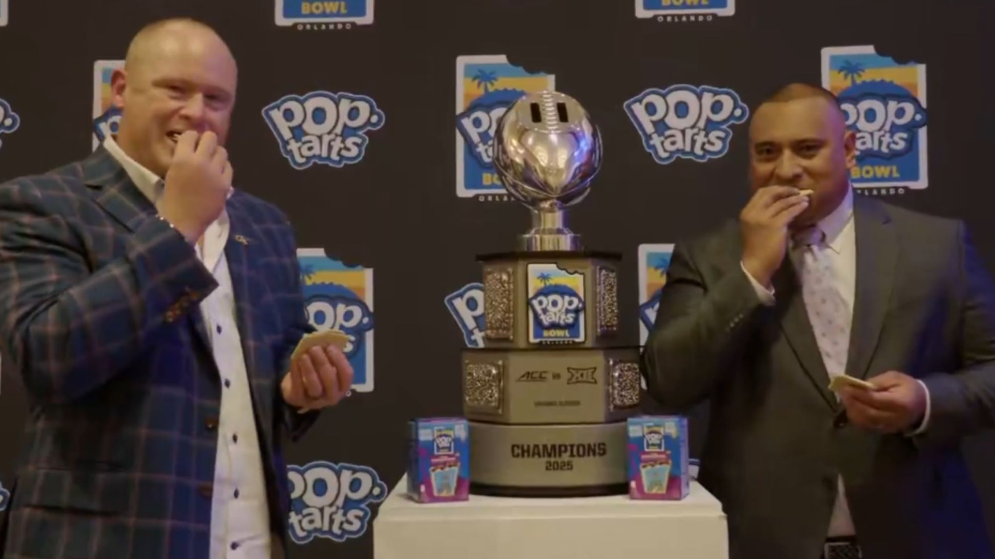 2025 Pop-Tarts Bowl: Georgia Tech, BYU Coaches Get the Season Started!