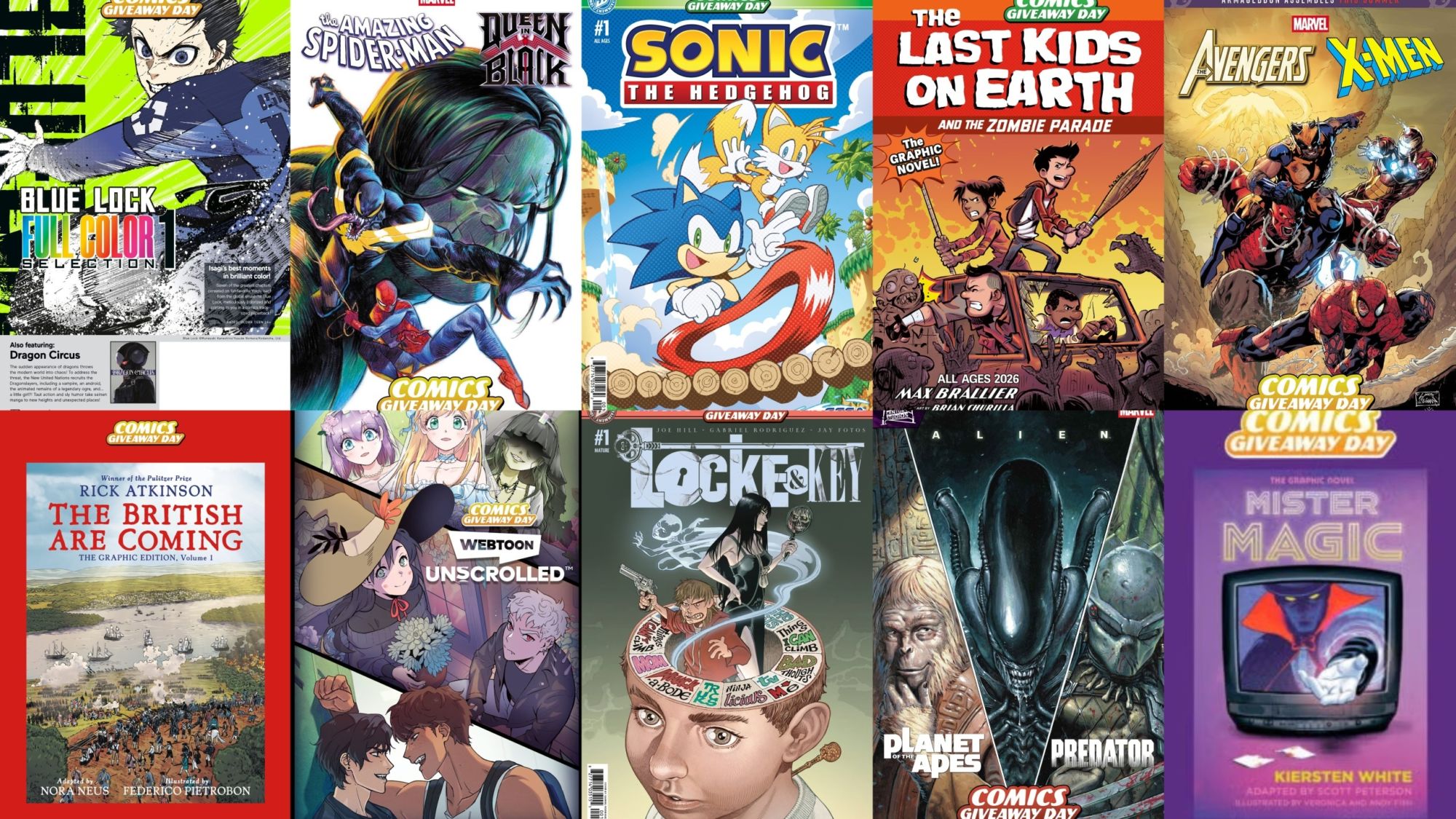 22 Comics For Comics Giveaway Day From Boom, IDW, Dark Horse & Marvel
