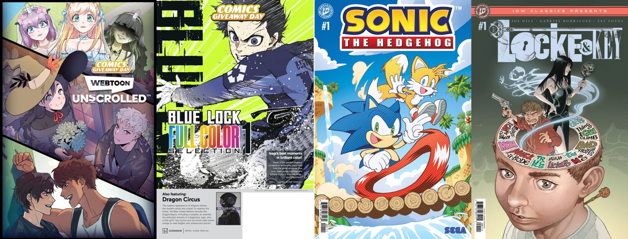 Webtoon, Kodansha And IDW "Comics Giveaway Day" Details