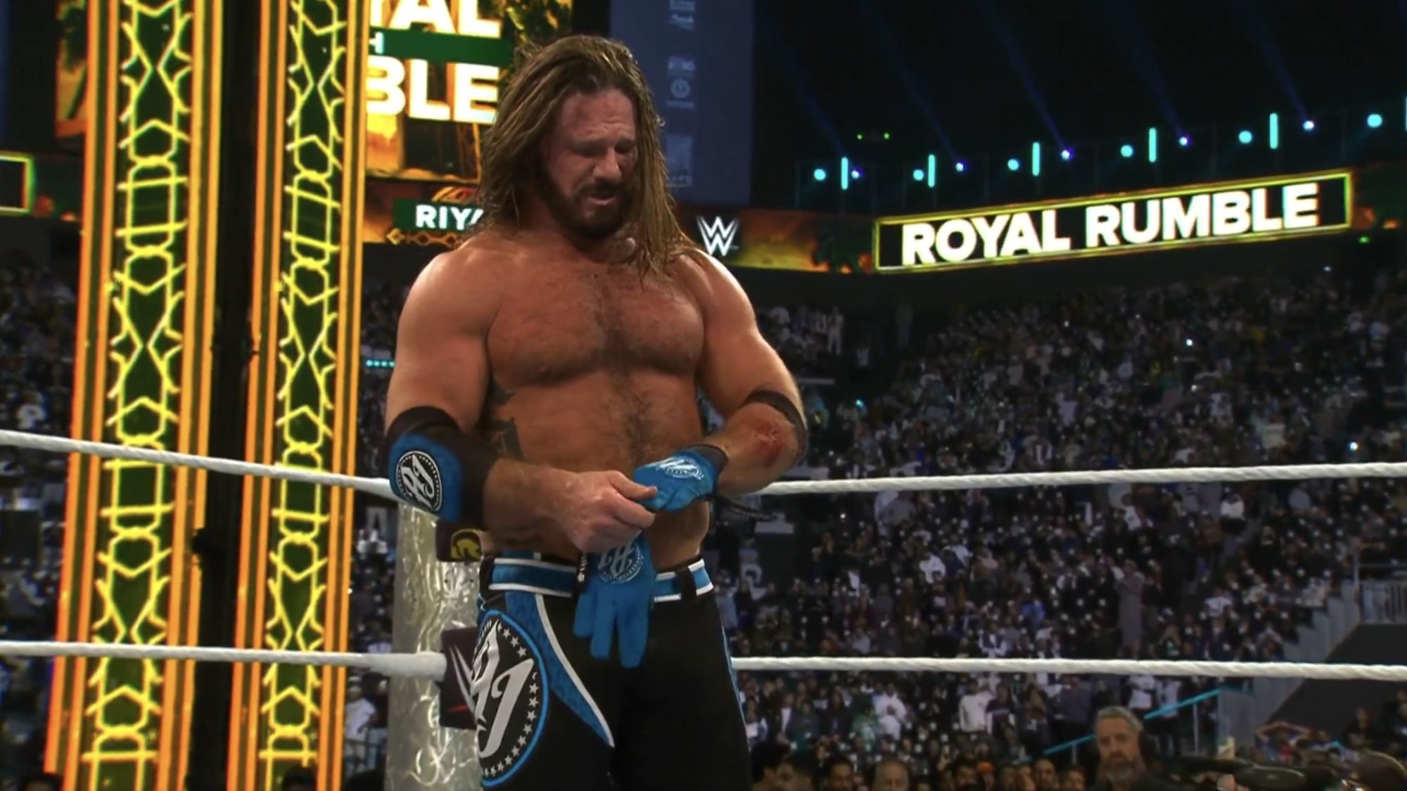 AJ Styles Retires in Tastefully Empty Royal Rumble Stadium