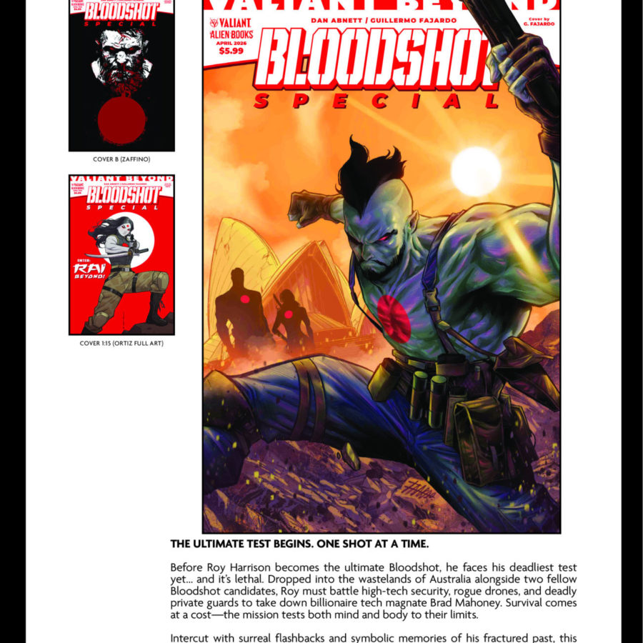 New Bloodshot And Harbinger Series In Valiant April 2026 Solicits