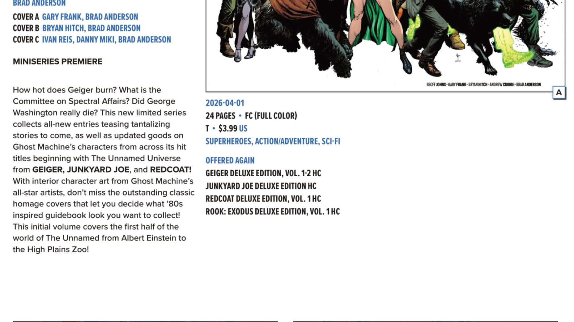 Executives Out At Ghost Machine, Revealed By Indicia & April Solicits