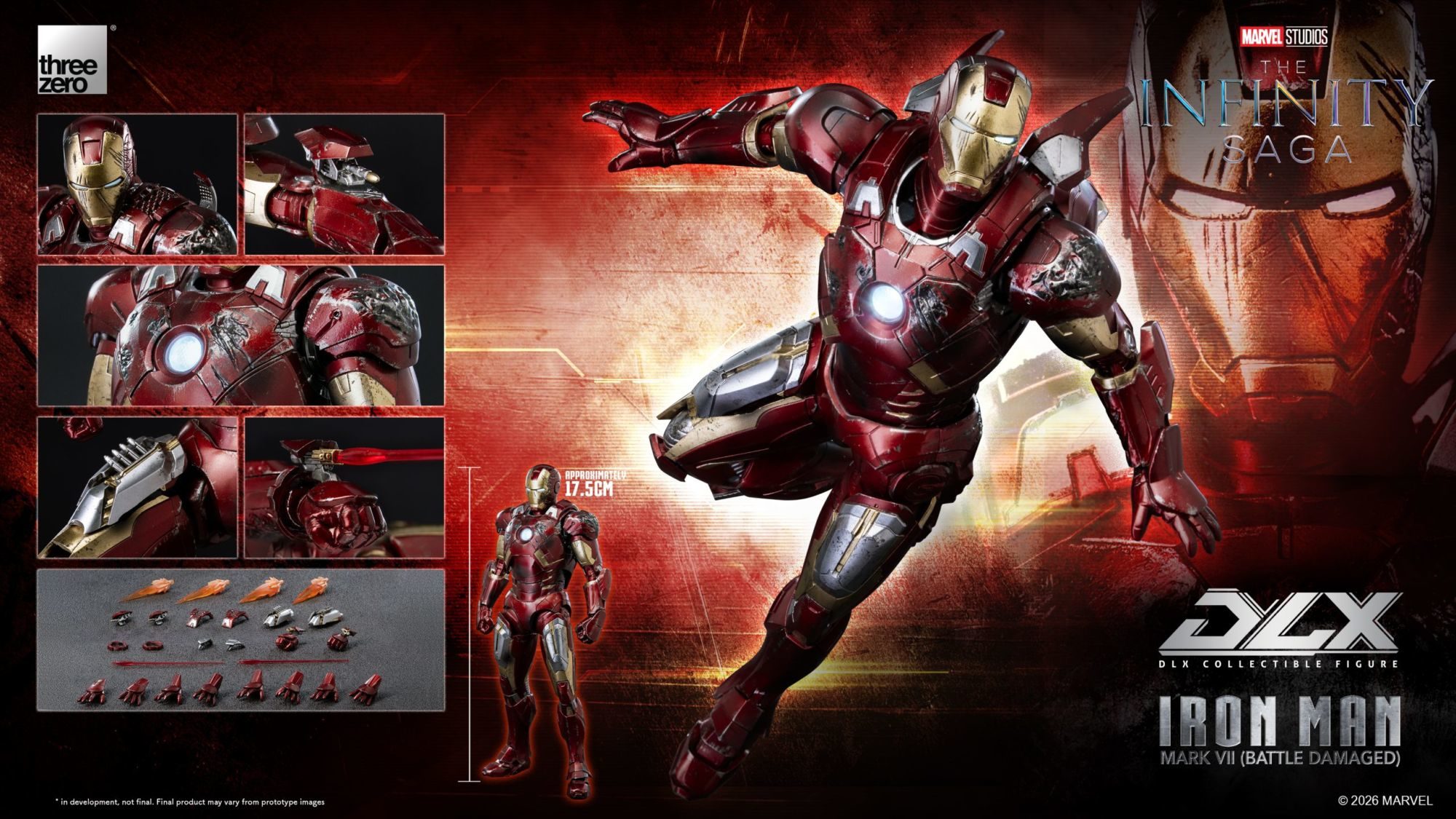 Iron Man Returns to Threezero with New Mark 7 Battle Damaged DLX