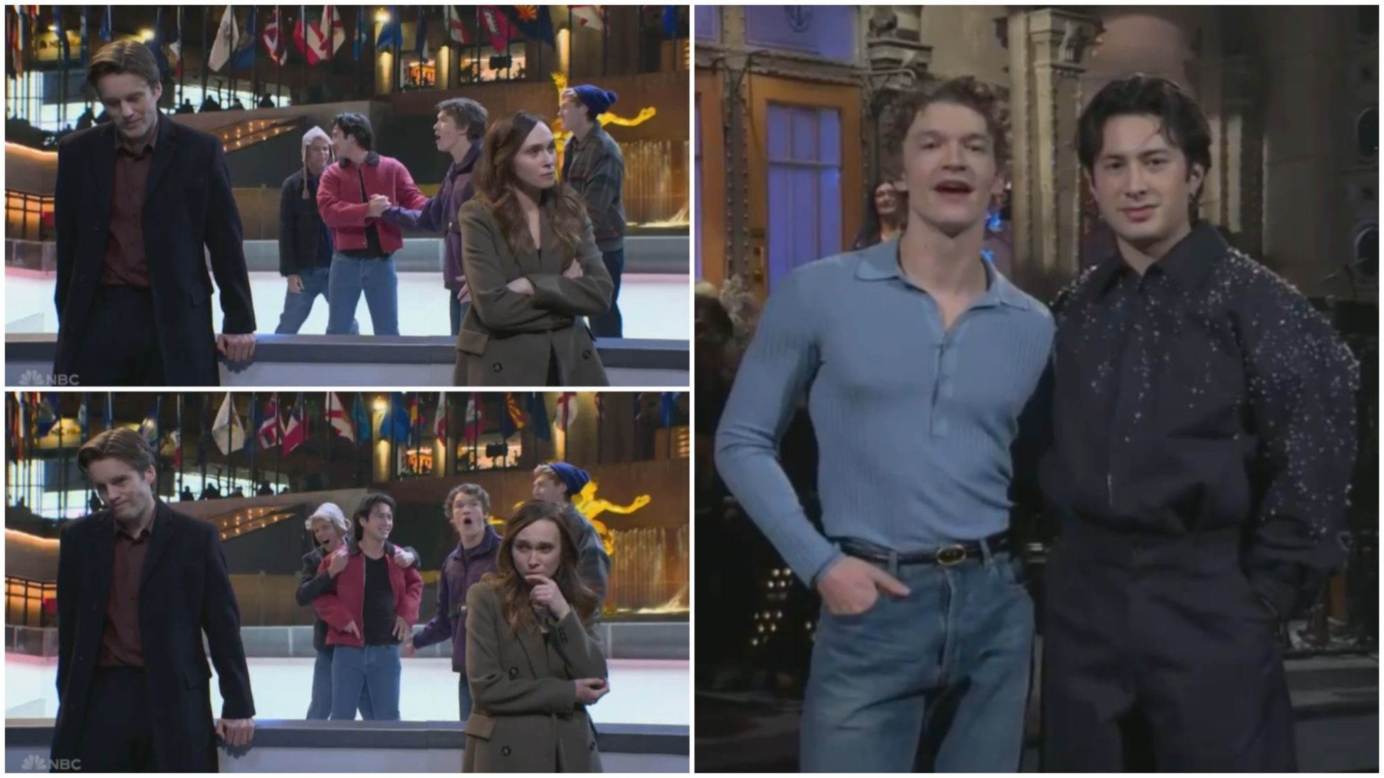SNL: Heated Rivalry Stars Storrie &amp; Williams Reunite for Sketch, Intro