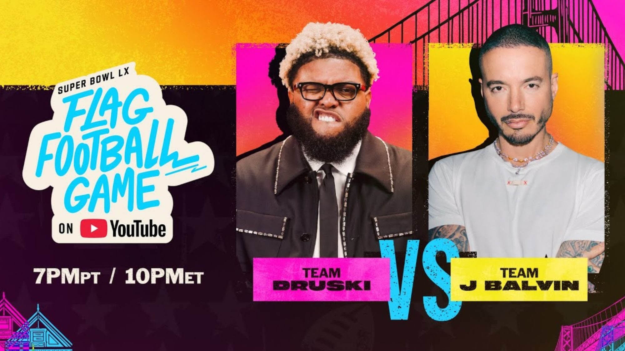 YouTube and NFL Team Up for Super Bowl LX Flag Football Game Featuring Celebrities