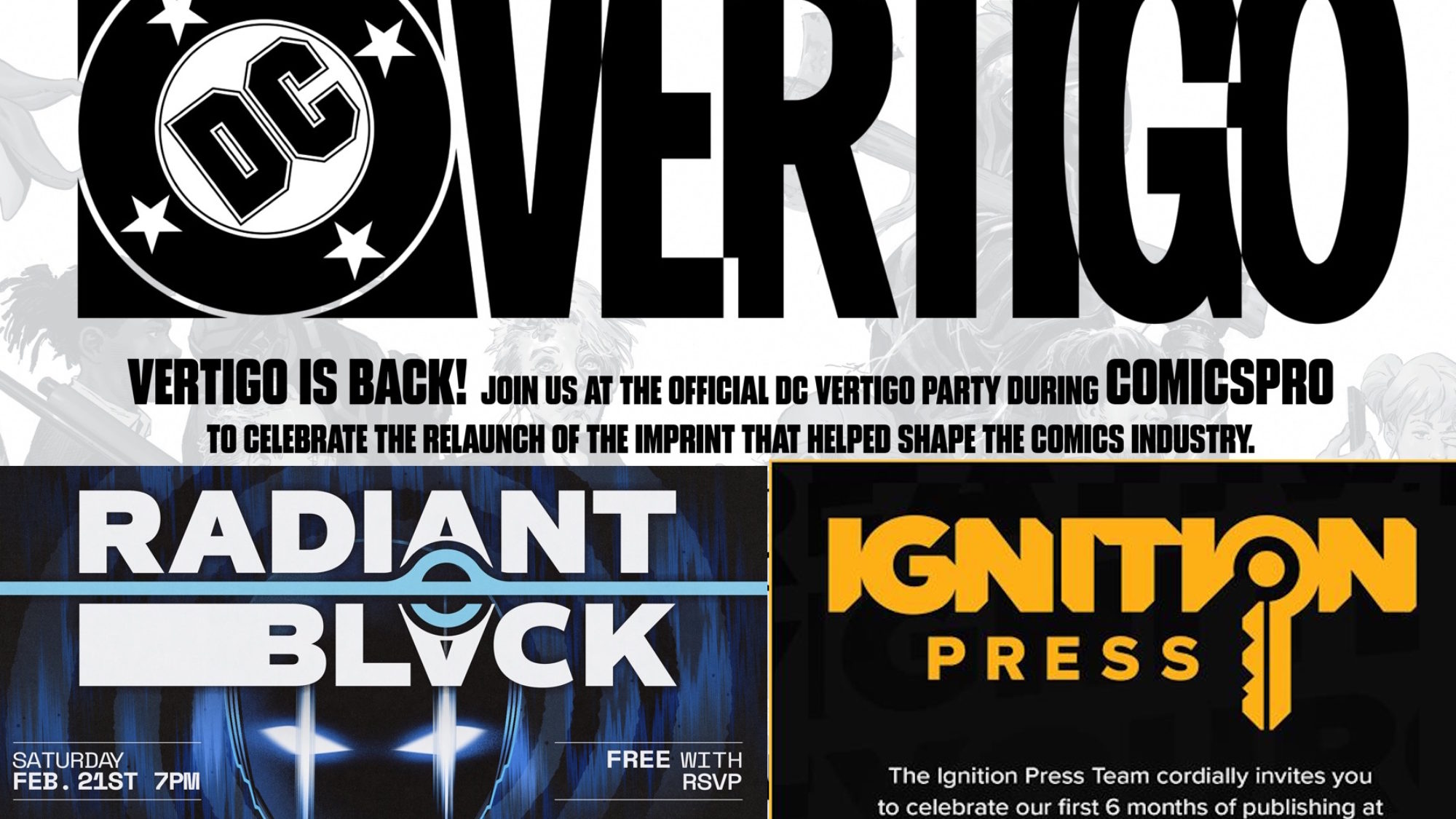 Party Late At ComicsPRO, From Ignition To Vertigo To Massive-Verse
