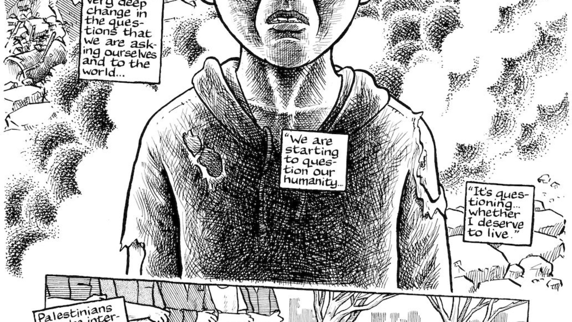 Joe Sacco And Chris Hedges' Requiem For Gaza, From Fantagraphics