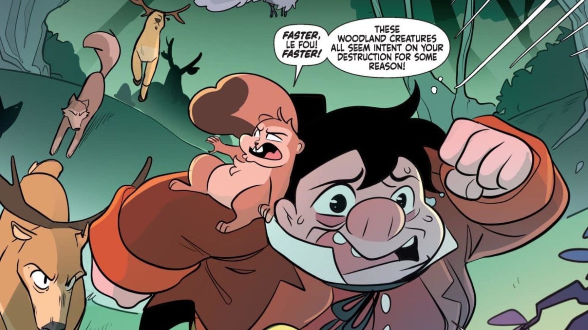 Disney Villains: Gaston #2 Preview: Squirrelly Transformation Trouble