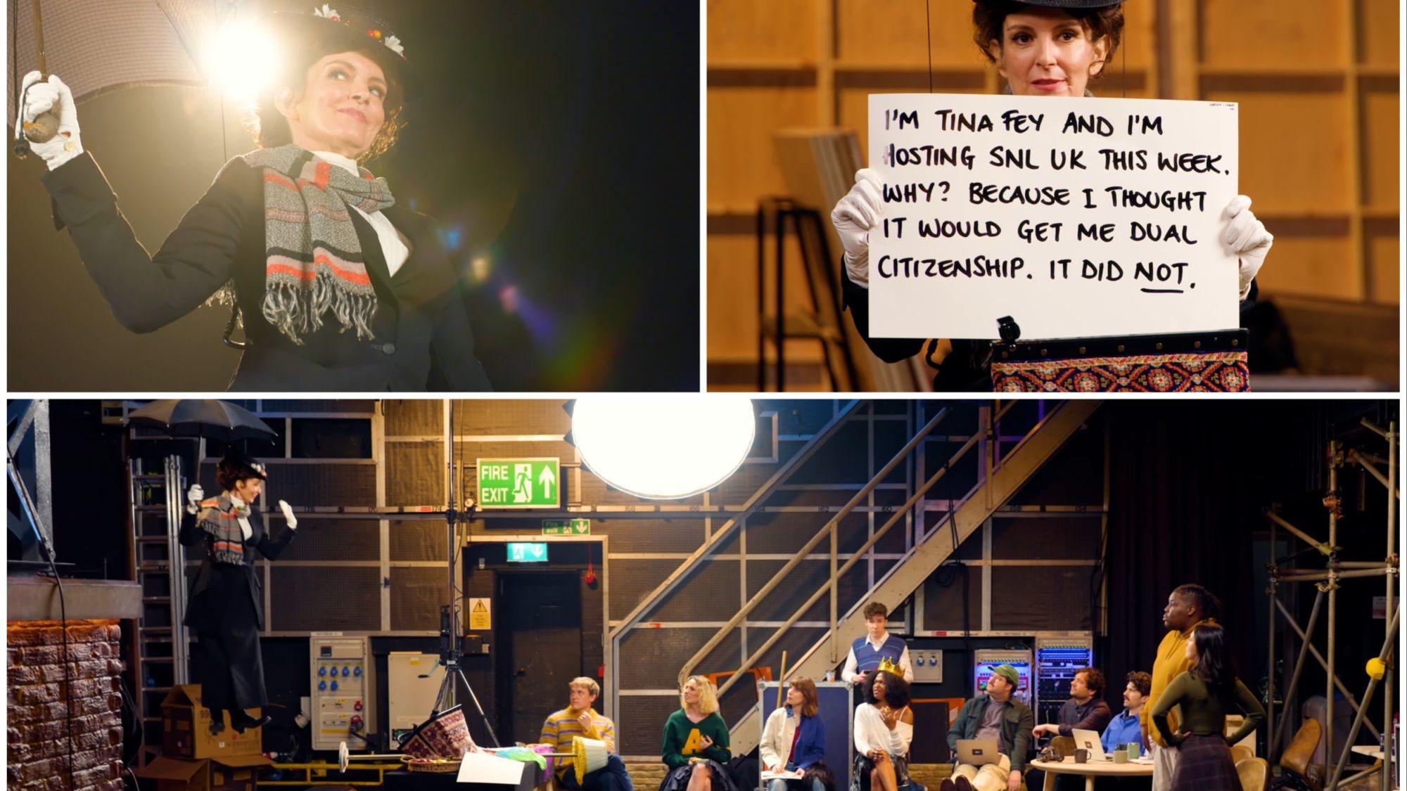 SNL UK Host Tina Fey Channels Her Inner Mary Poppins in First Sketch