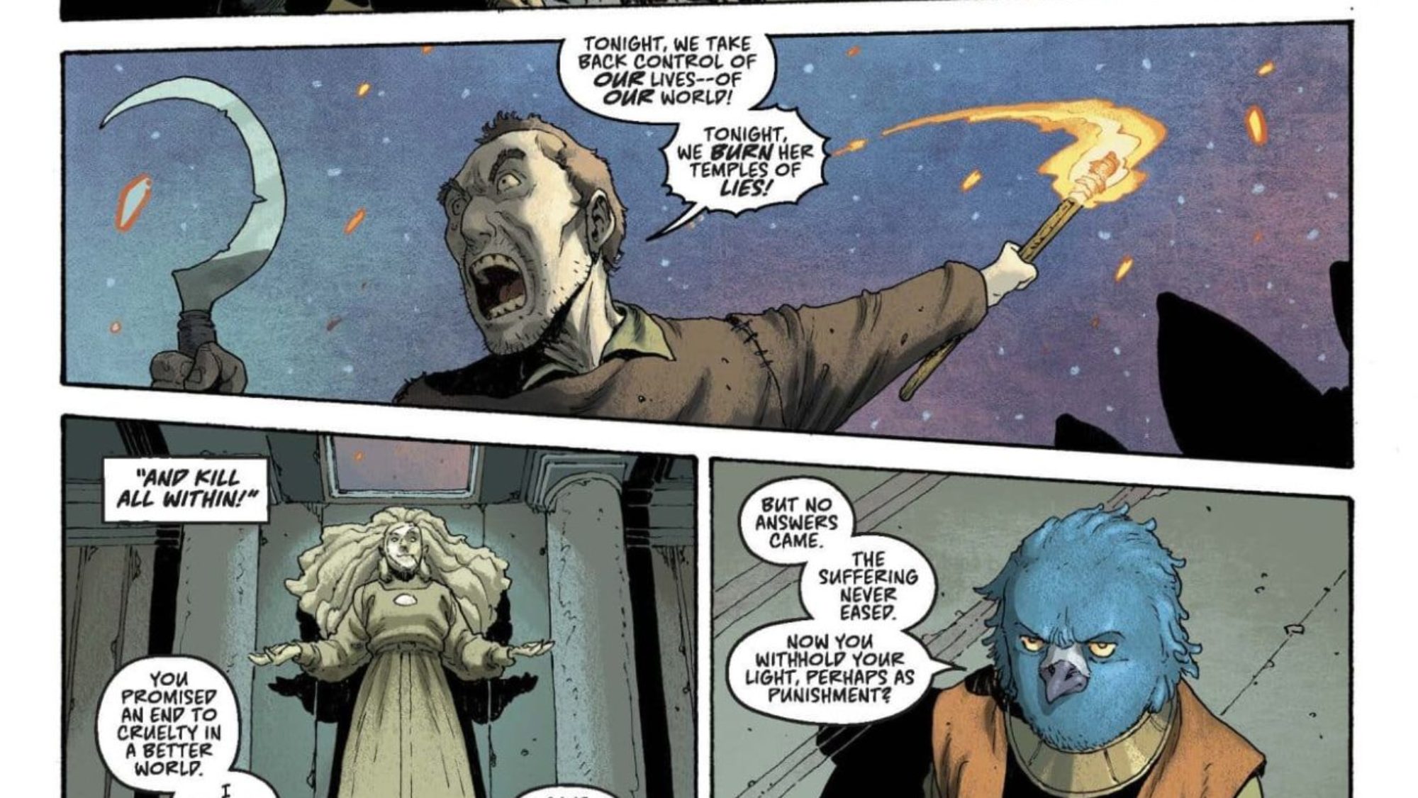 The Sacrificers #19 Preview: Ideologies Clash, Rebellion Brews