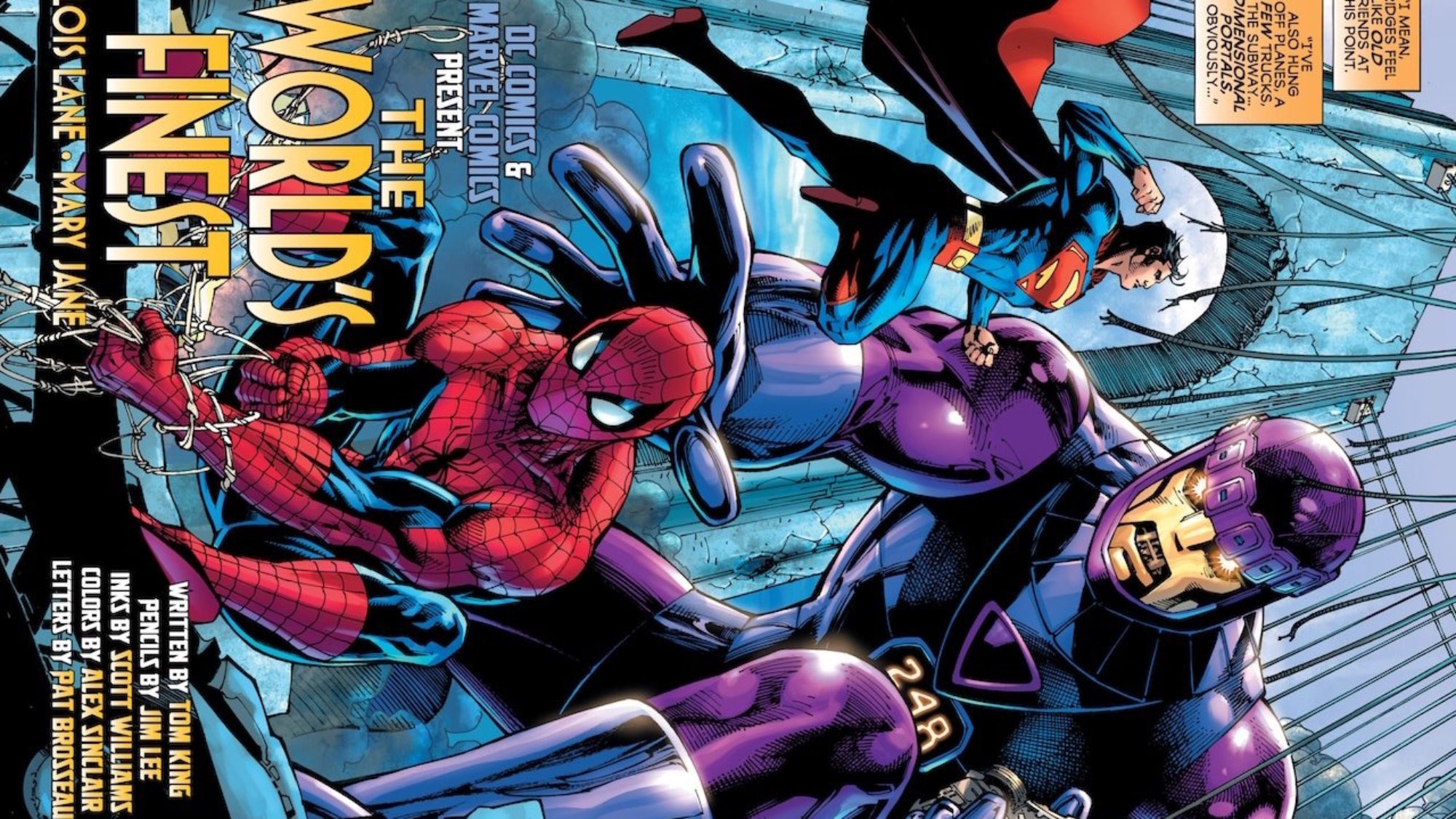 Superman/Spider-Man Preview With Sentinels, Kryptonite And Paul Rabin