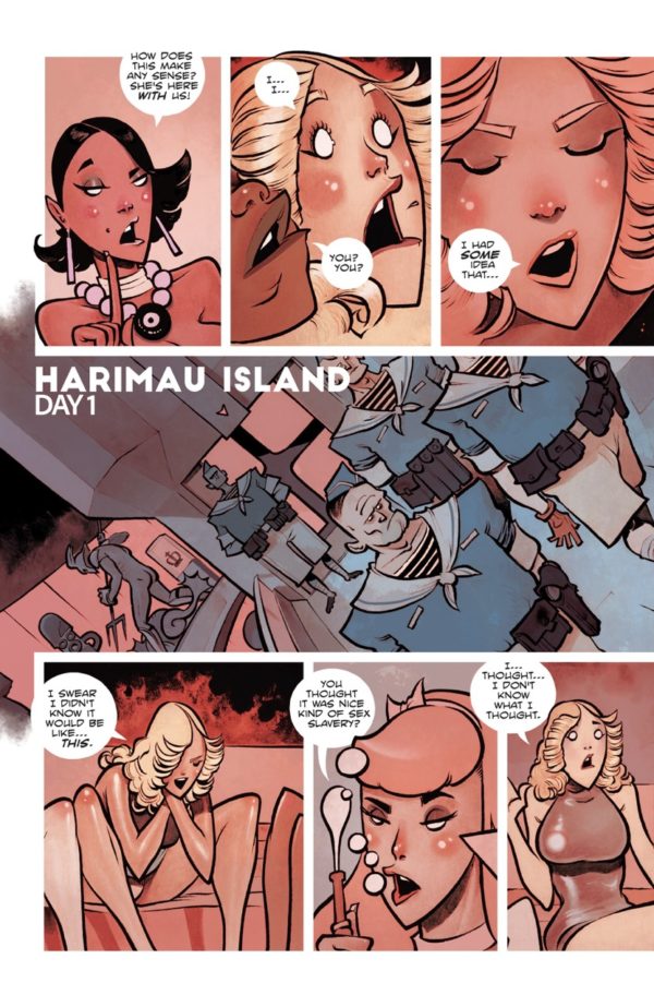 Interior preview page from Tigress Island #2