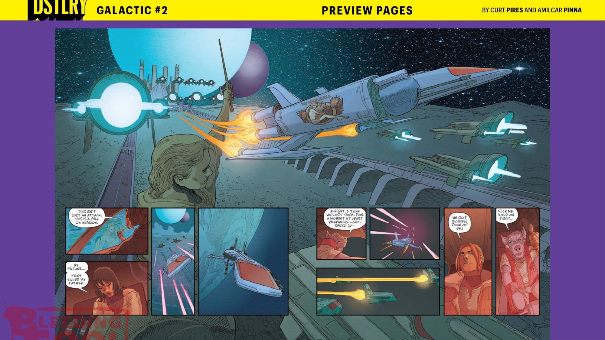 Dstlry Comics Full July 2026 Solicits with Galactic and Endeavour