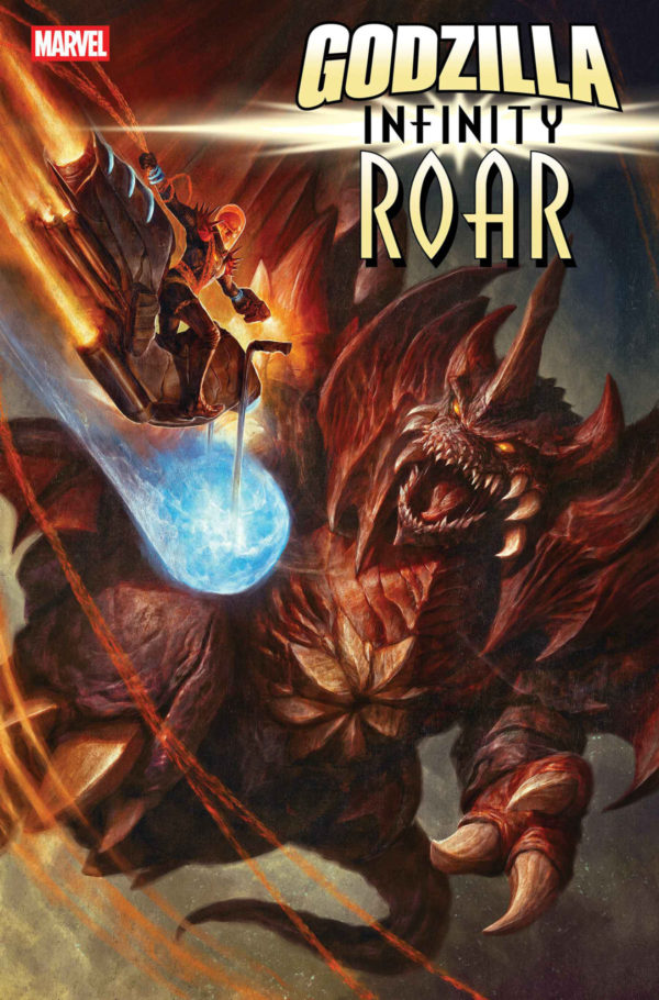 Cover image for GODZILLA: INFINITY ROAR #3 DAVE RAPOZA COSMIC VARIANT