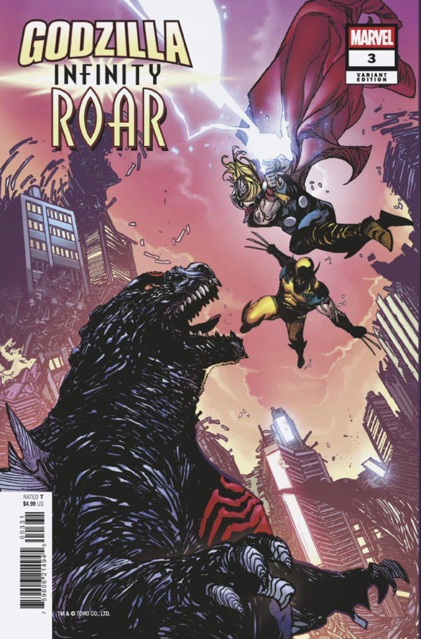 Cover image for GODZILLA: INFINITY ROAR #3 VON RANDAL VARIANT