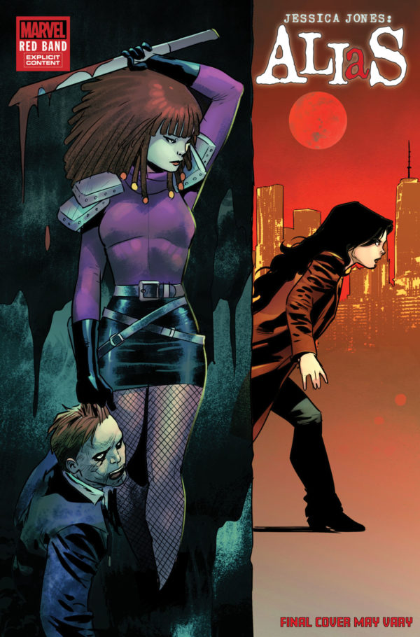 Cover image for ALIAS: RED BAND #2 JAN BAZALDUA VARIANT [POLYBAGGED]