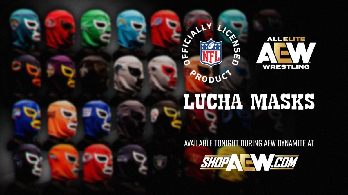 AEW Teams With The NFL For Team-Branded Lucha Masks