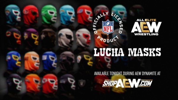 AEW Teams With The NFL For Team-Branded Lucha Masks