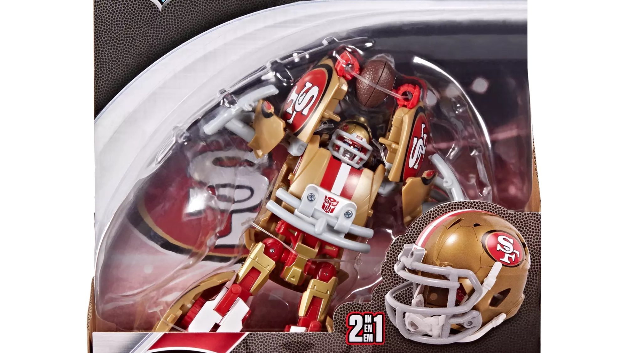 San Francisco 49ers Goldrush Joins Hasbro's Transformers x NFL line