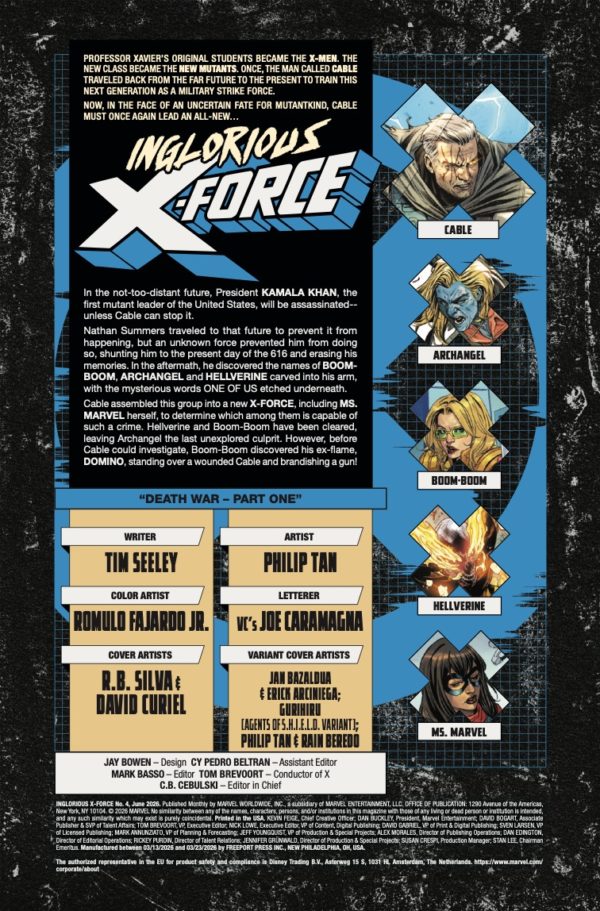 Interior preview page from INGLORIOUS X-FORCE #4 R.B. SILVA COVER