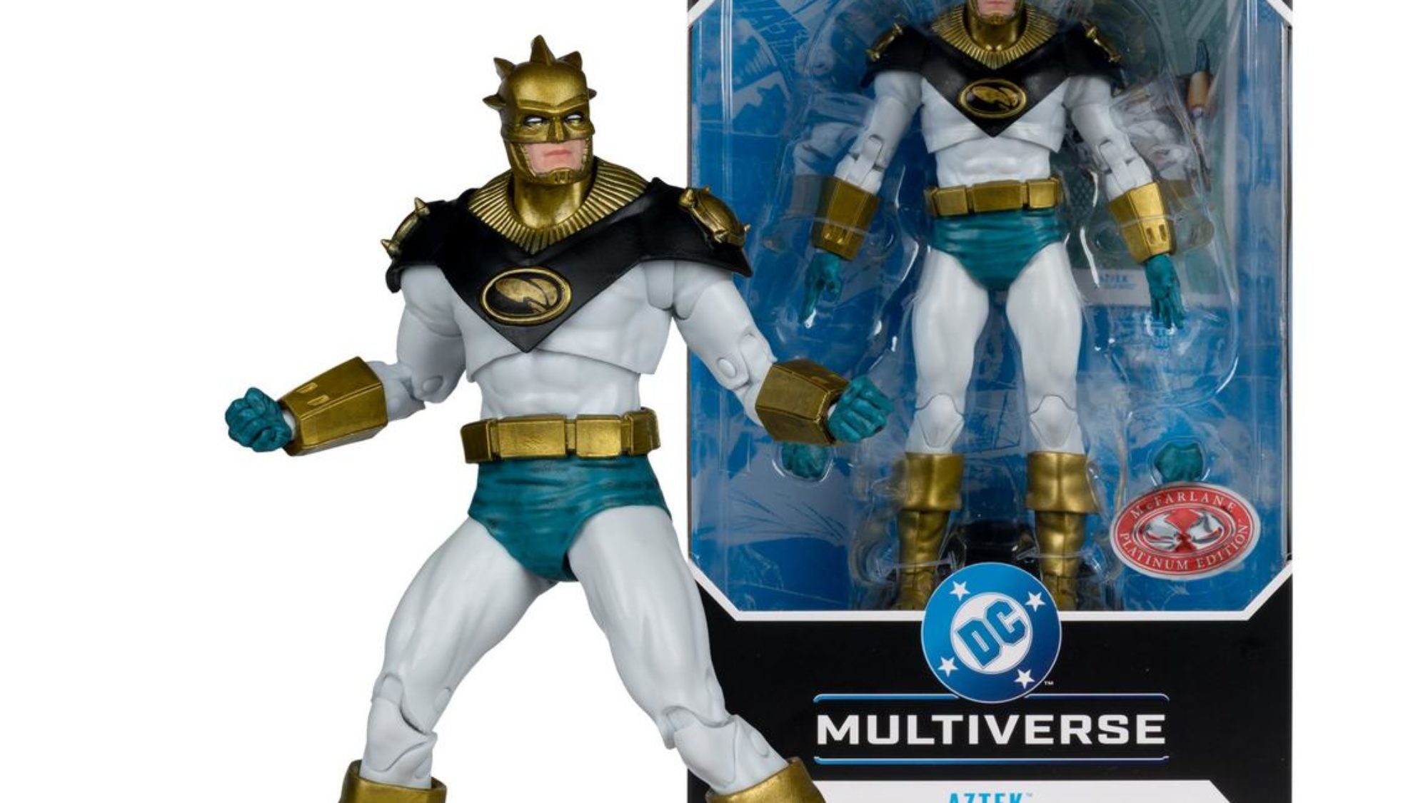 McFarlane Toys' DC Comics Red Platinum Edition Aztek Debuts