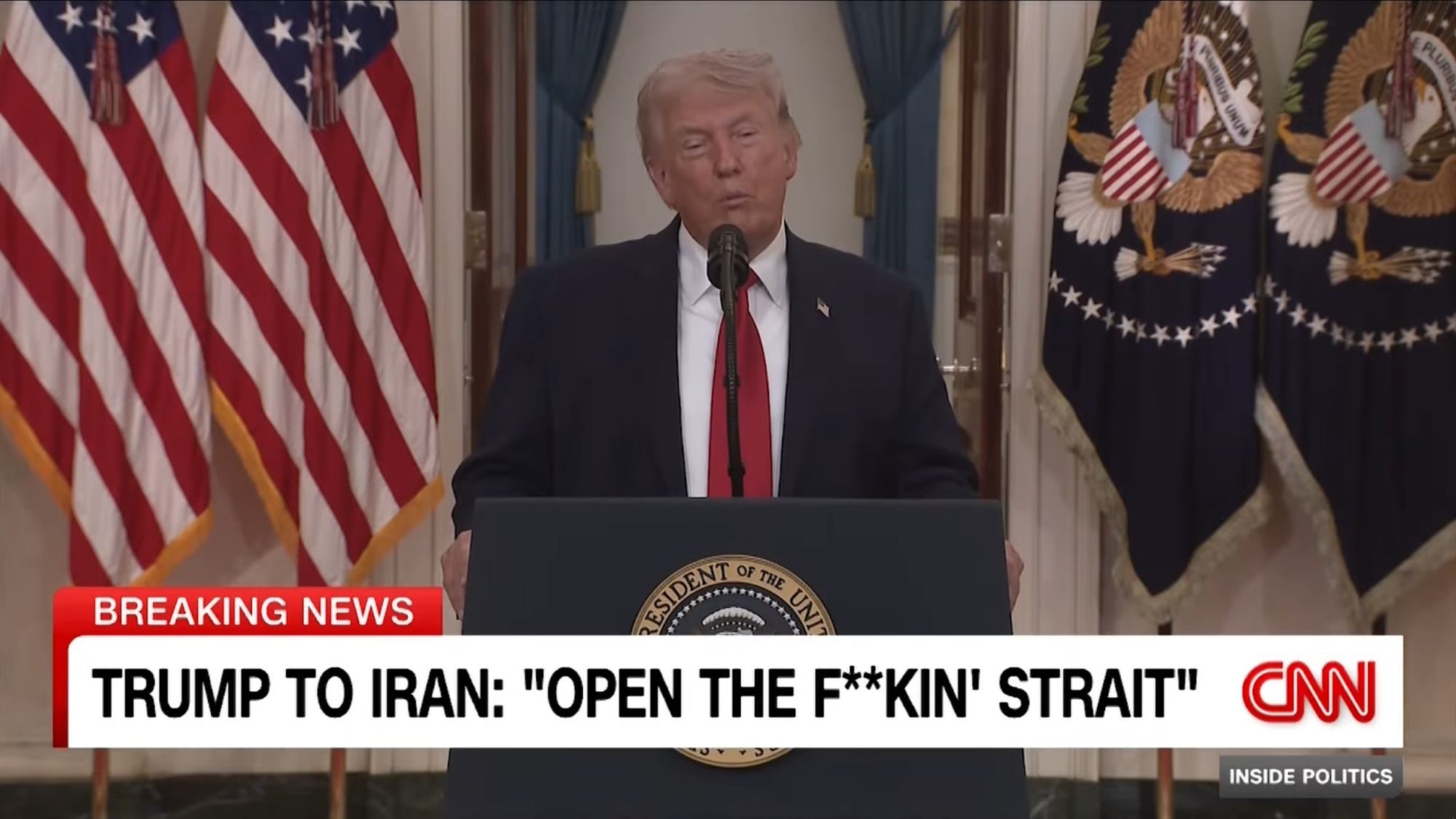 CNN, BBC & More React to Trump's Easter Sunday F-Bomb Threat to Iran