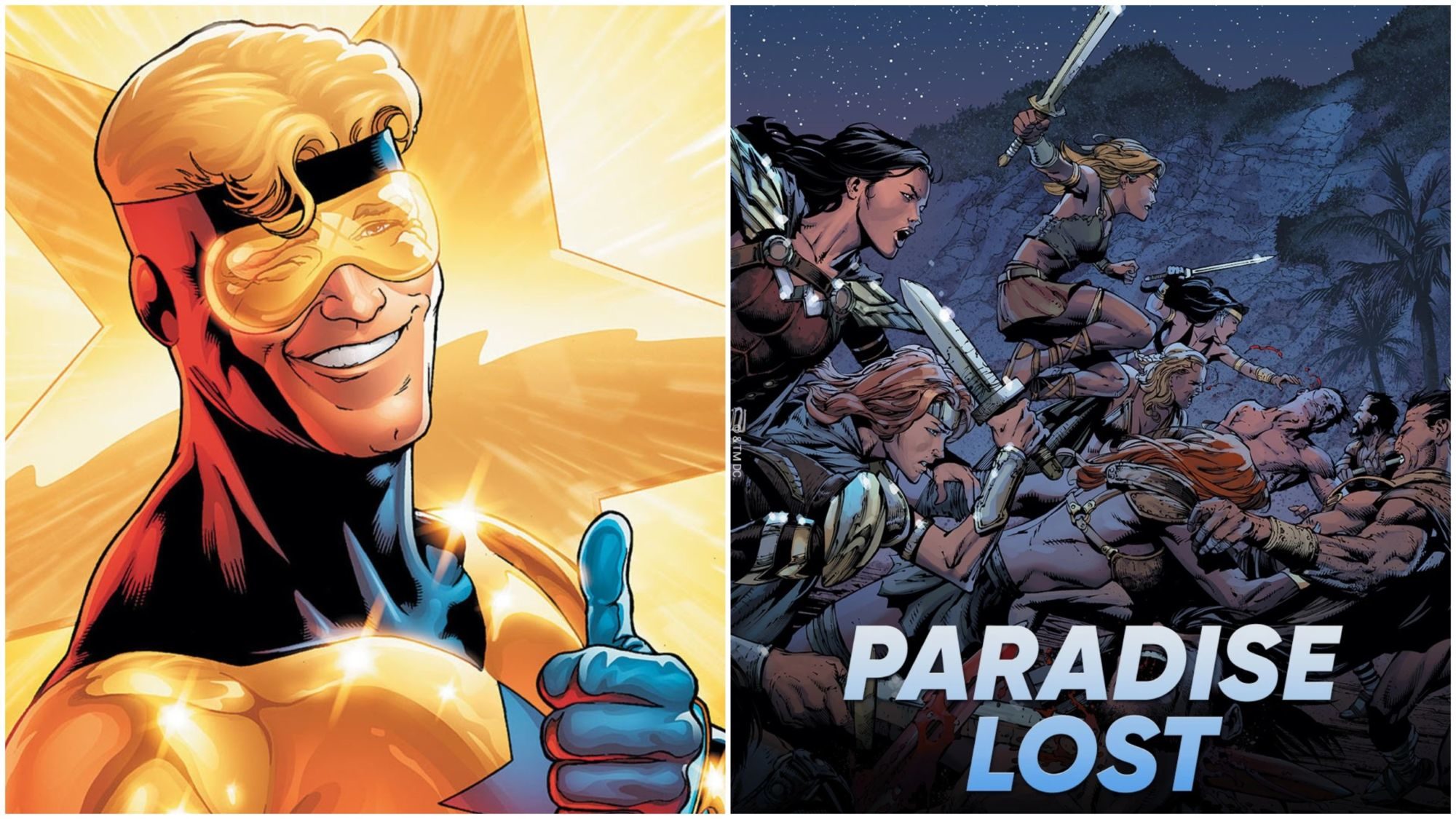 Booster Gold "In Development"; Paradise Lost "In Extreme Development"