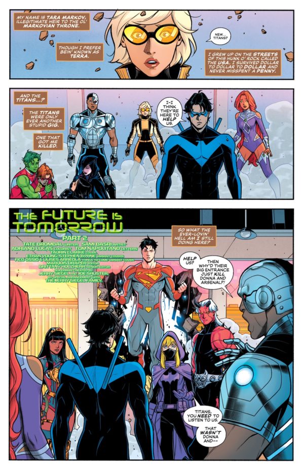 Interior preview page from New Titans #34