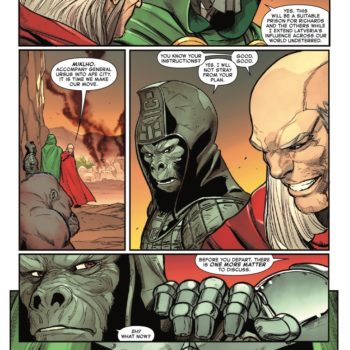 Interior preview page from PLANET OF THE APES VS. FANTASTIC FOUR #3 GREG LAND COVER