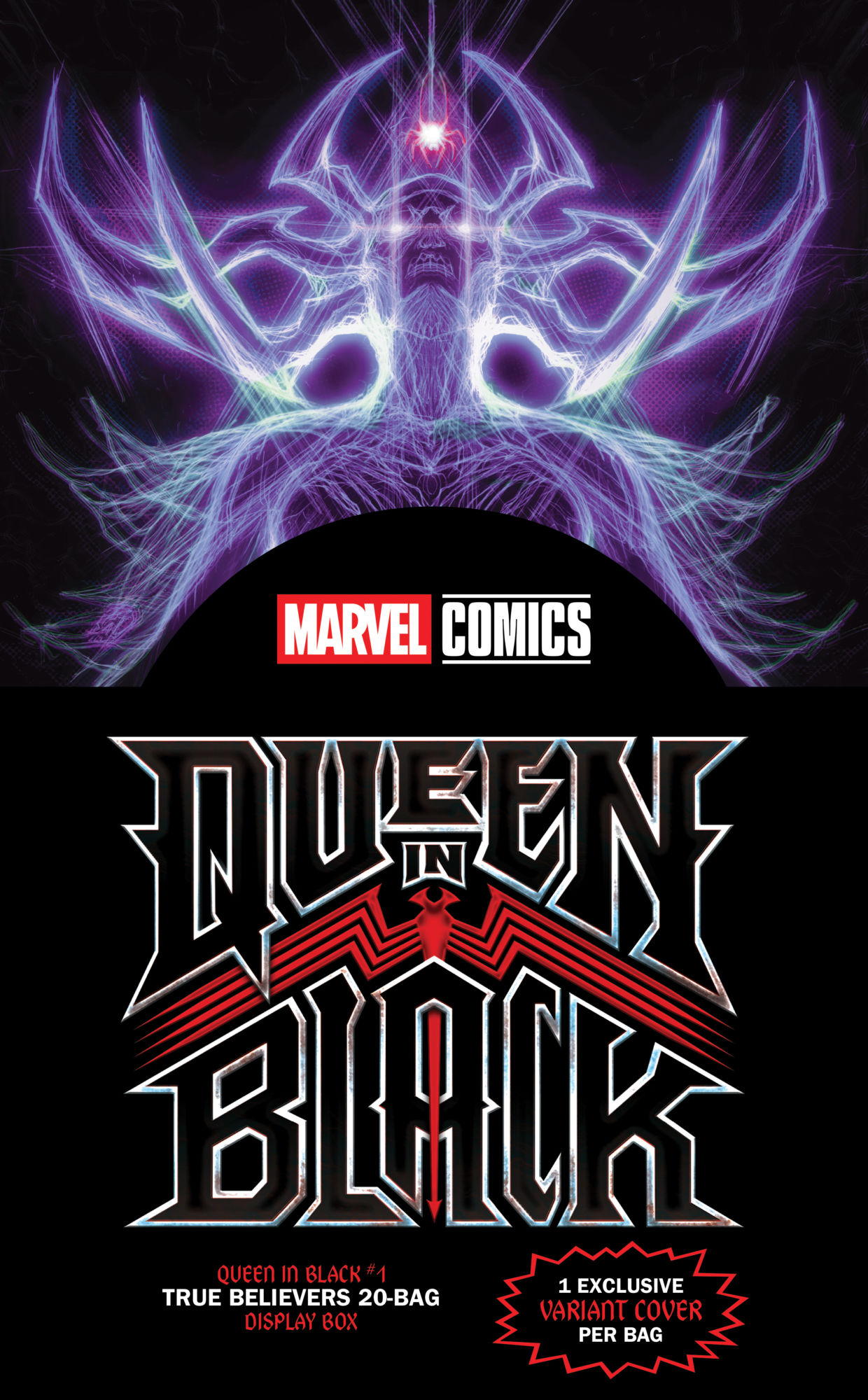 Marvel Provides Comic Shops With Queen In Black Blind Bag Display Box
