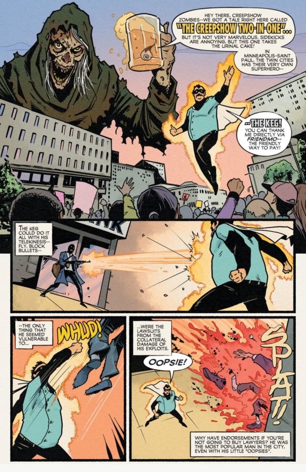 Interior preview page from Super Creepshow #2