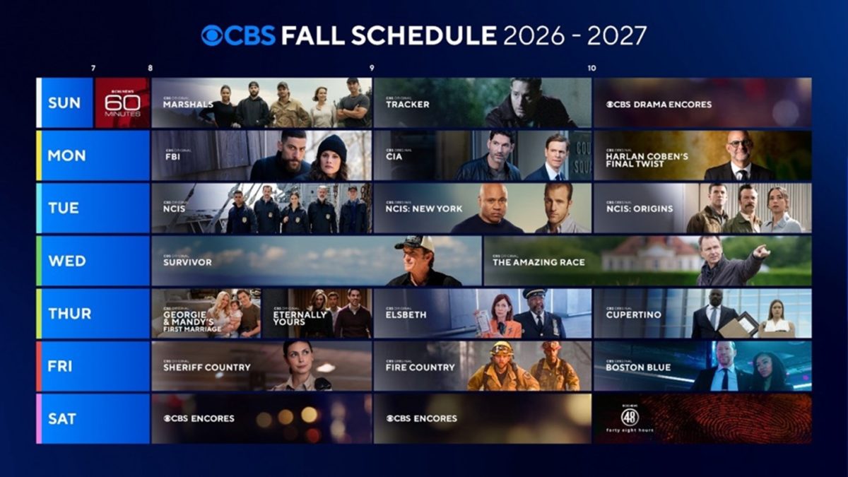CBS Fall Schedule 2026-2027: Matlock, Ghosts Set for Midseason & More