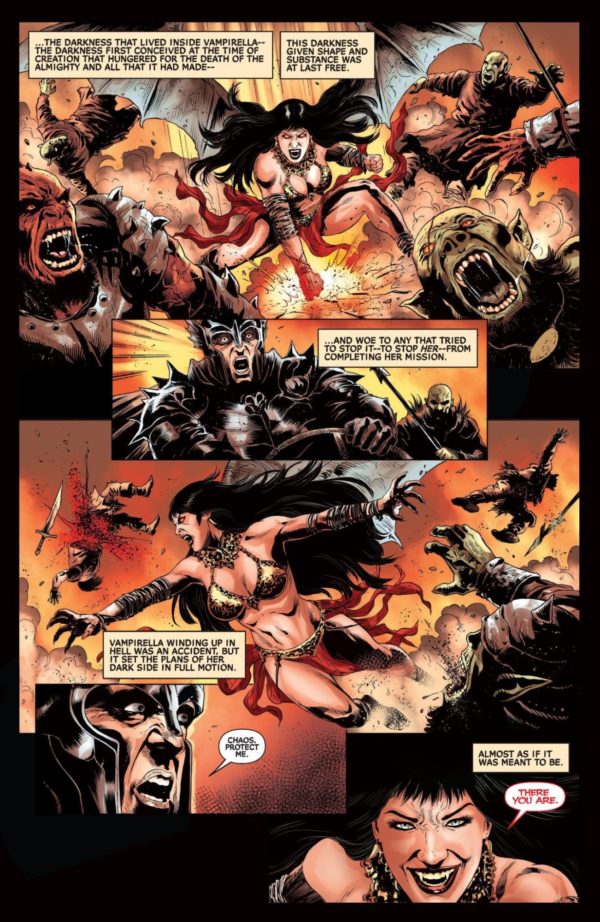 Interior preview page from Vampirella: Armageddon #10