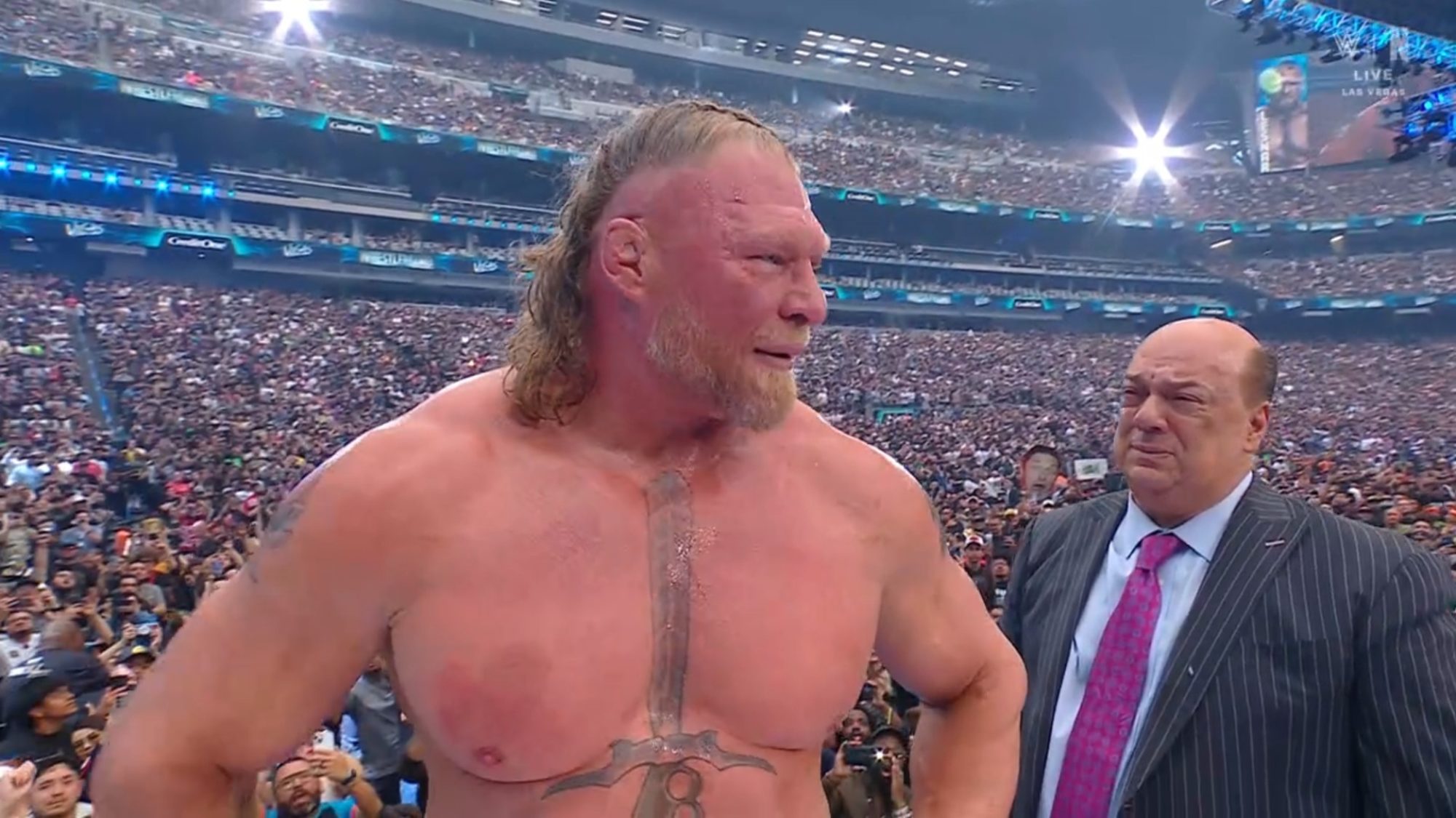 Oba Femi Squashes Brock Lesnar in Apparent WrestleMania Farewell