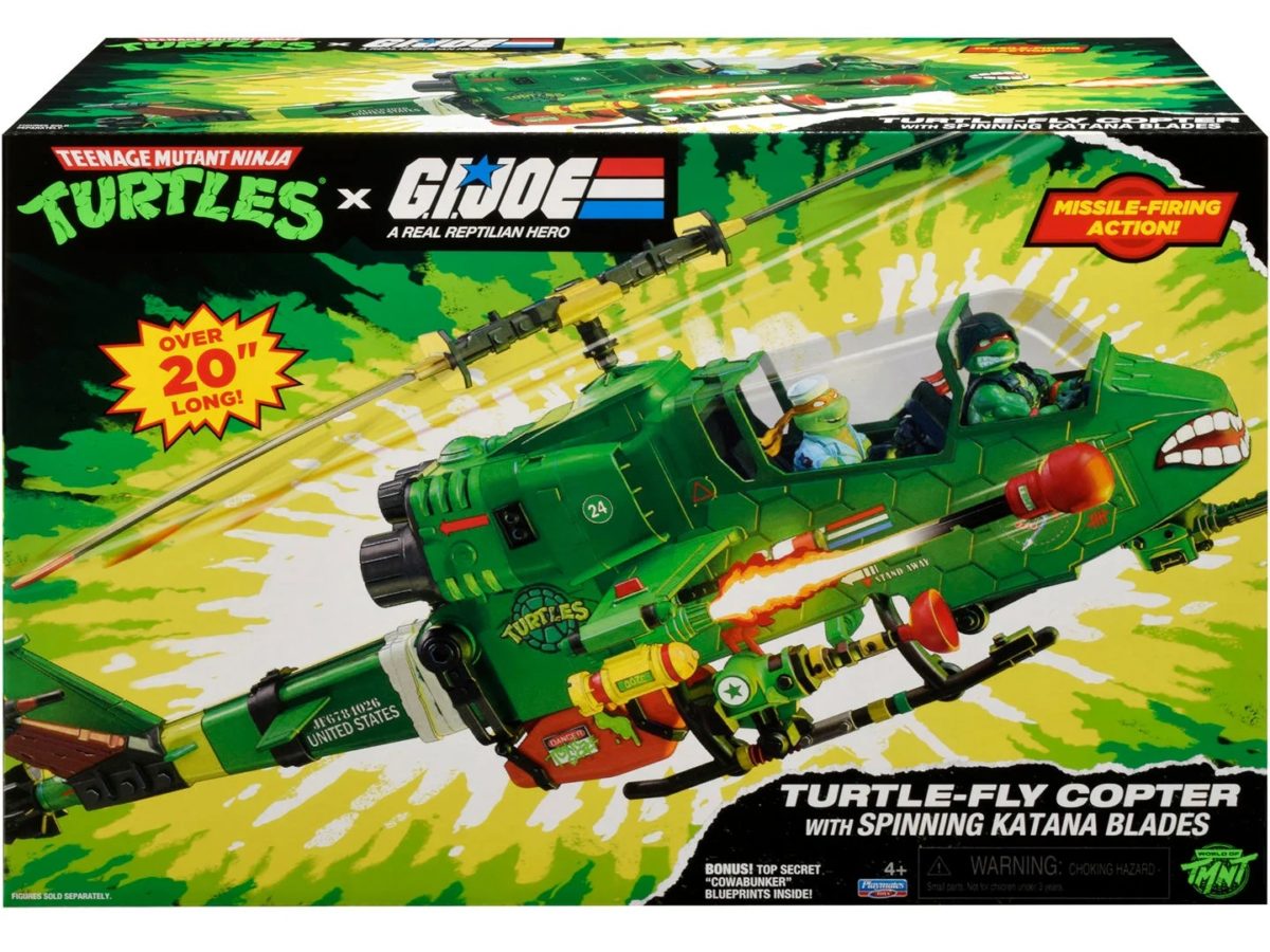 Take Flight with Playmates New TMNT x G.I. Joe Turtle-Fly Copter